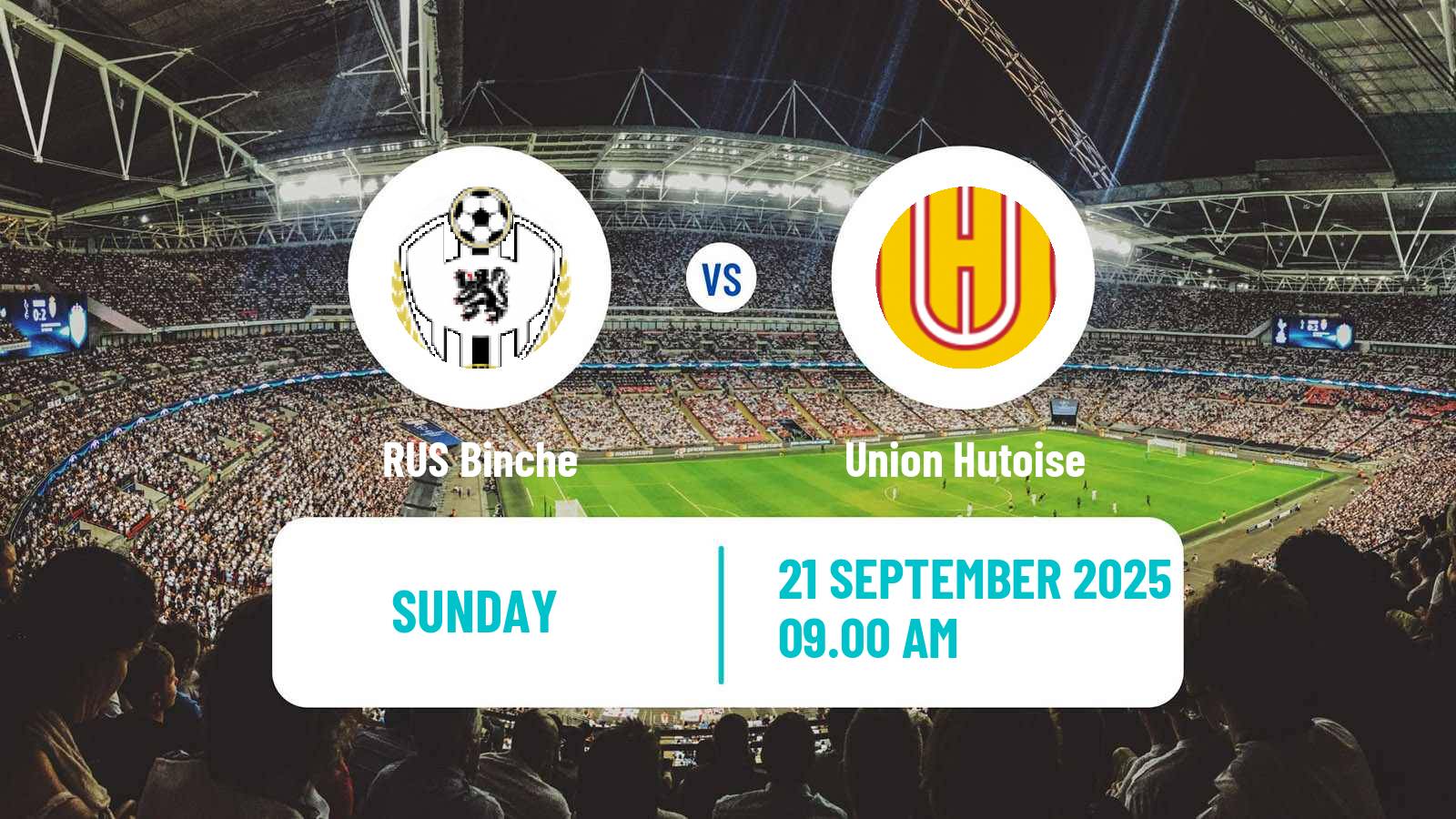 Soccer Belgian Second Amateur Division Group C Binche - Union Hutoise