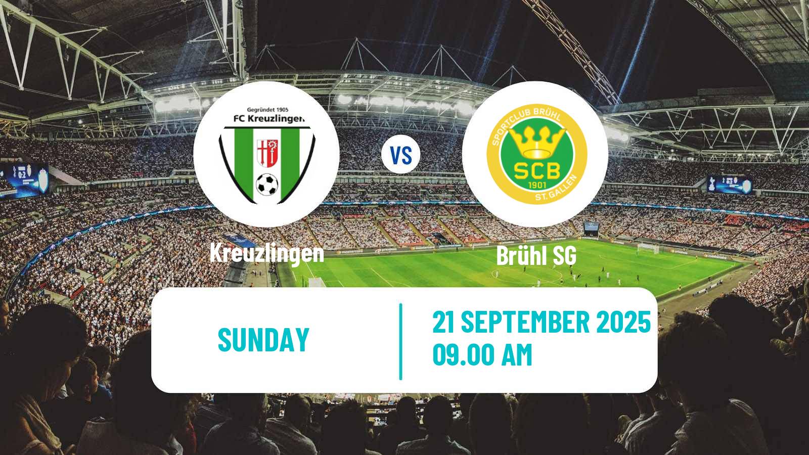 Soccer Swiss Promotion League Kreuzlingen - Brühl