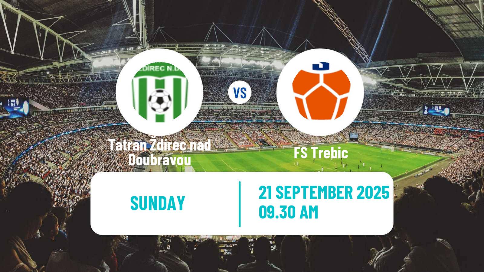 Soccer Czech Division D Tatran Ždírec nad Doubravou - FS Trebic