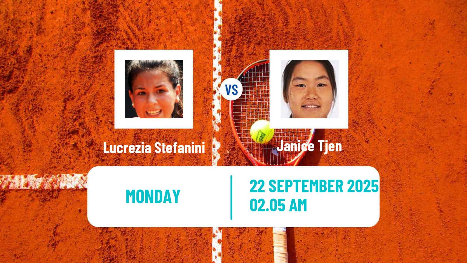Tennis WTA Beijing Lucrezia Stefanini - Janice Tjen
