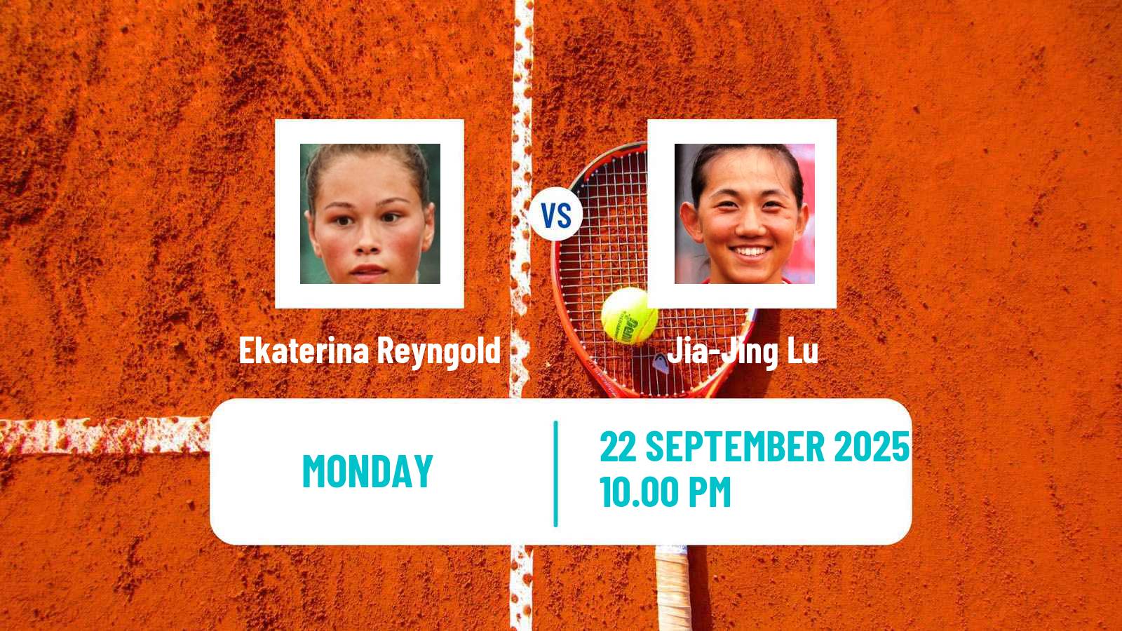 Tennis Jingshan Challenger Women Ekaterina Reyngold - Jia-Jing Lu