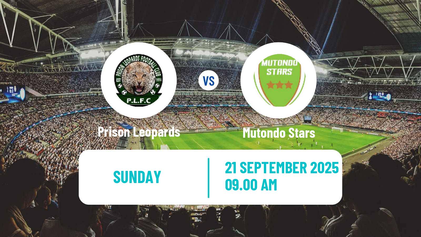 Soccer Zambian Premier League Prison Leopards - Mutondo Stars