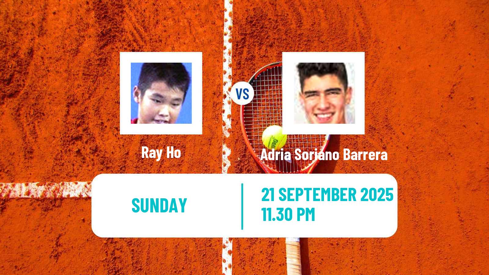 Tennis Jingshan Challenger Men Ray Ho - Adria Soriano Barrera