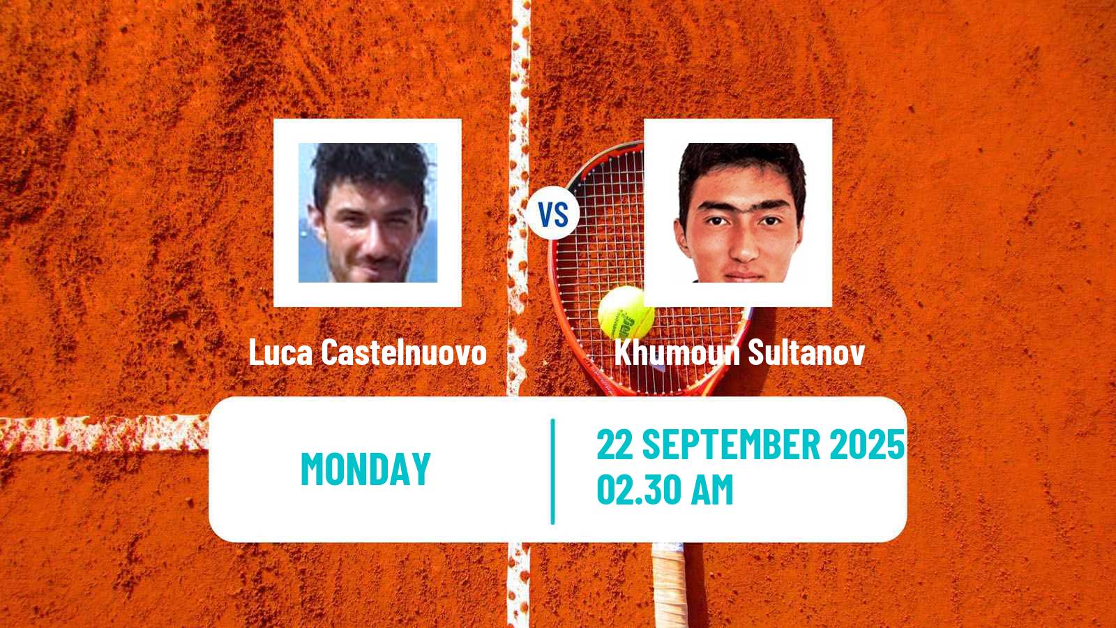 Tennis Jingshan Challenger Men Luca Castelnuovo - Khumoun Sultanov