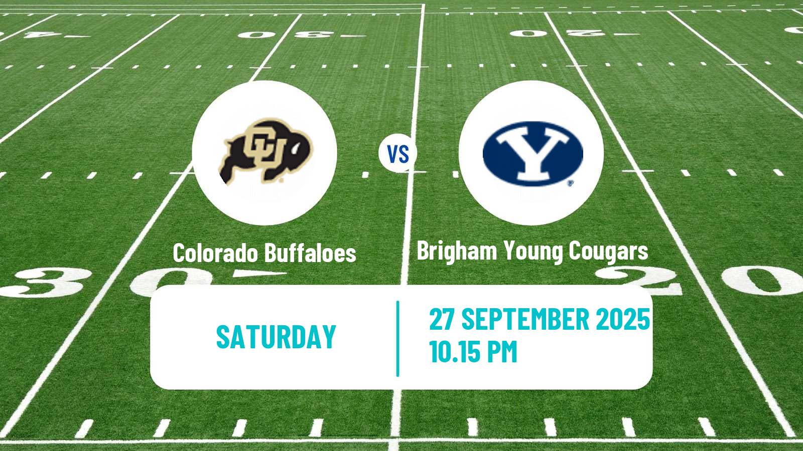 American football NCAA College Football Colorado Buffaloes - Brigham Young Cougars