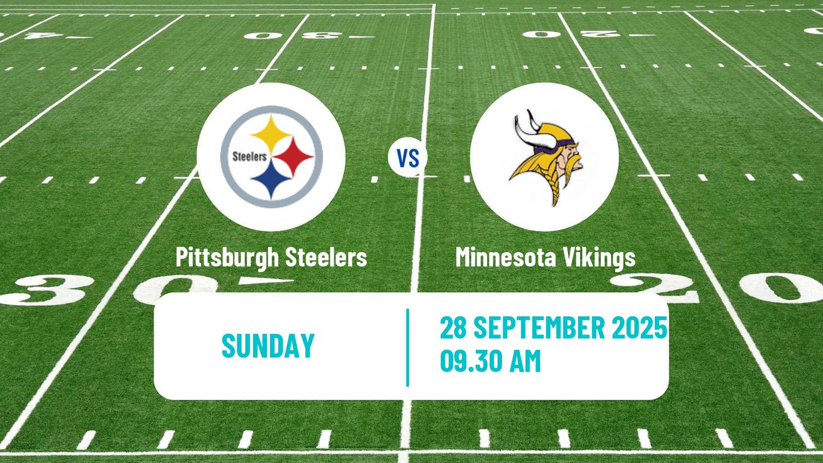 American football NFL Pittsburgh Steelers - Minnesota Vikings
