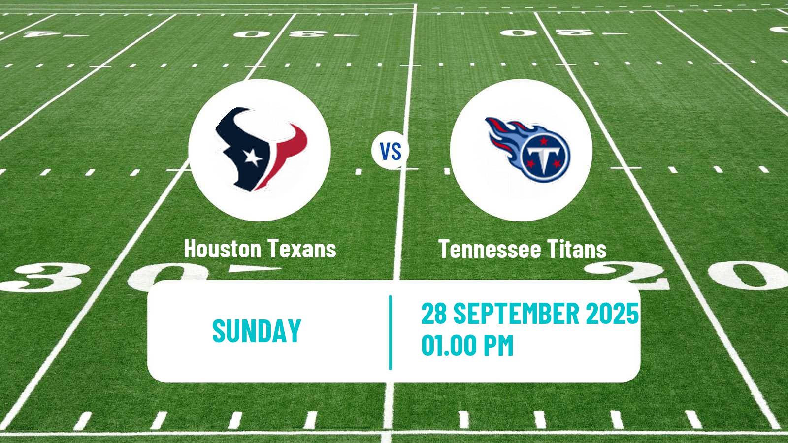 American football NFL Houston Texans - Tennessee Titans