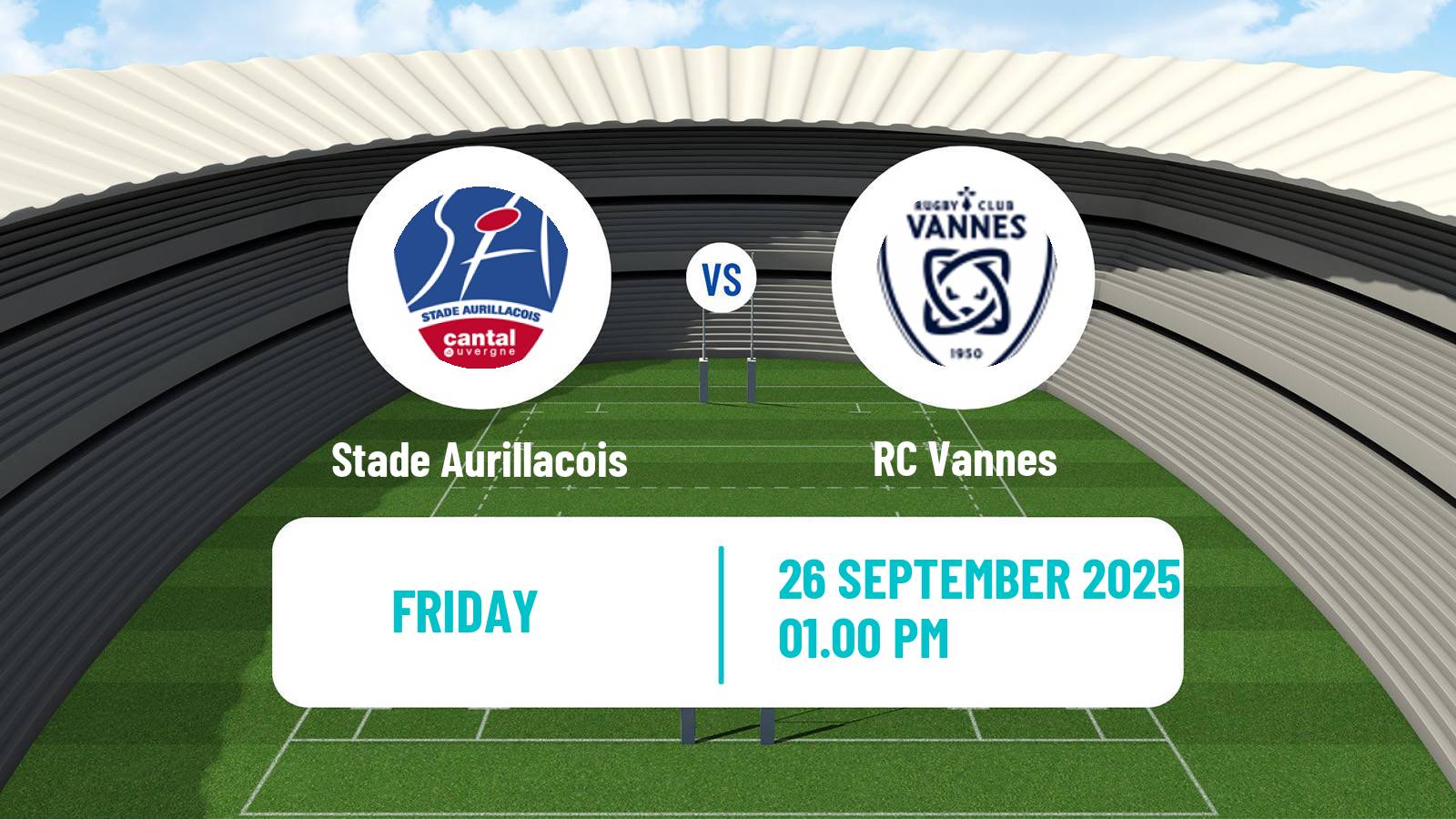 Rugby union French Pro D2 Stade Aurillacois - Vannes