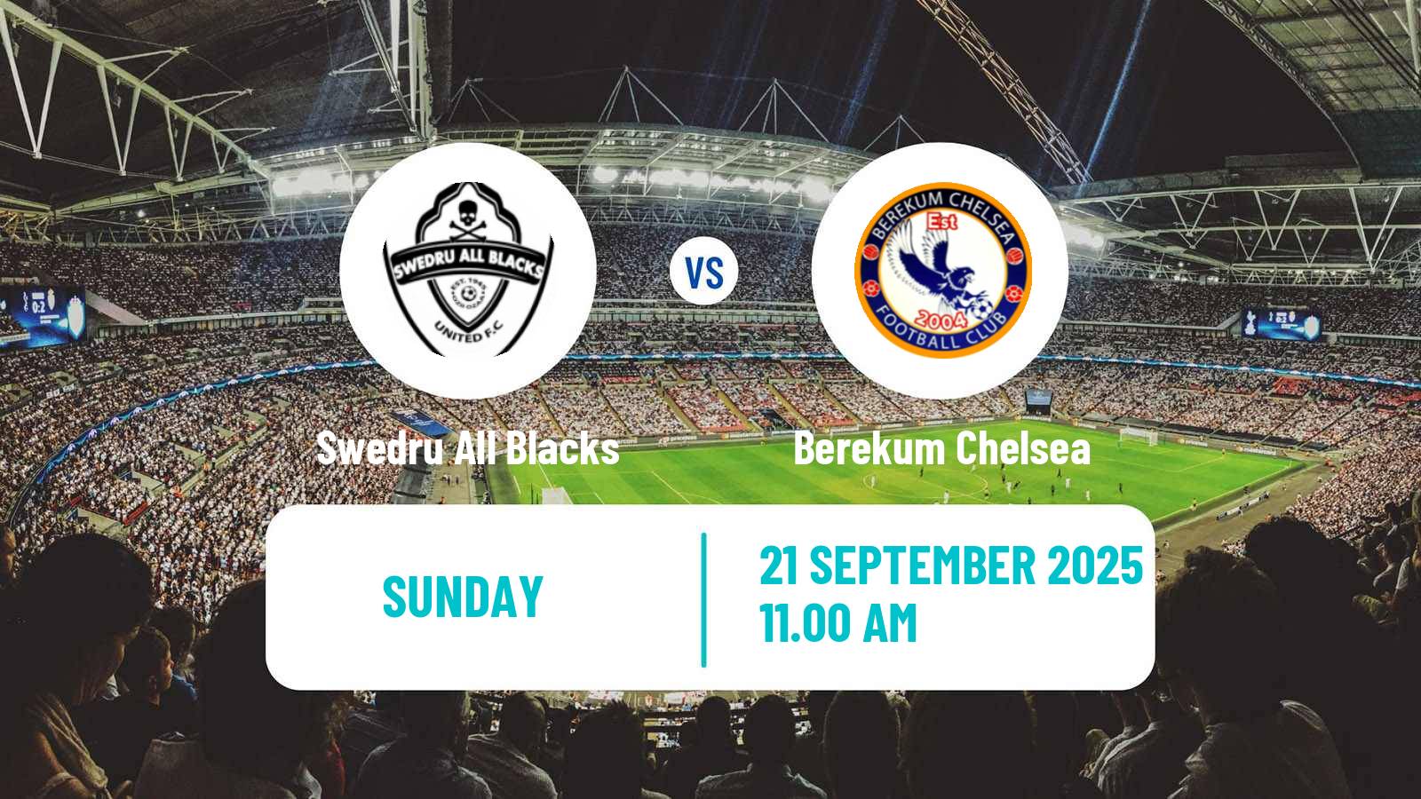 Soccer Ghanaian Premier League Swedru All Blacks - Berekum Chelsea