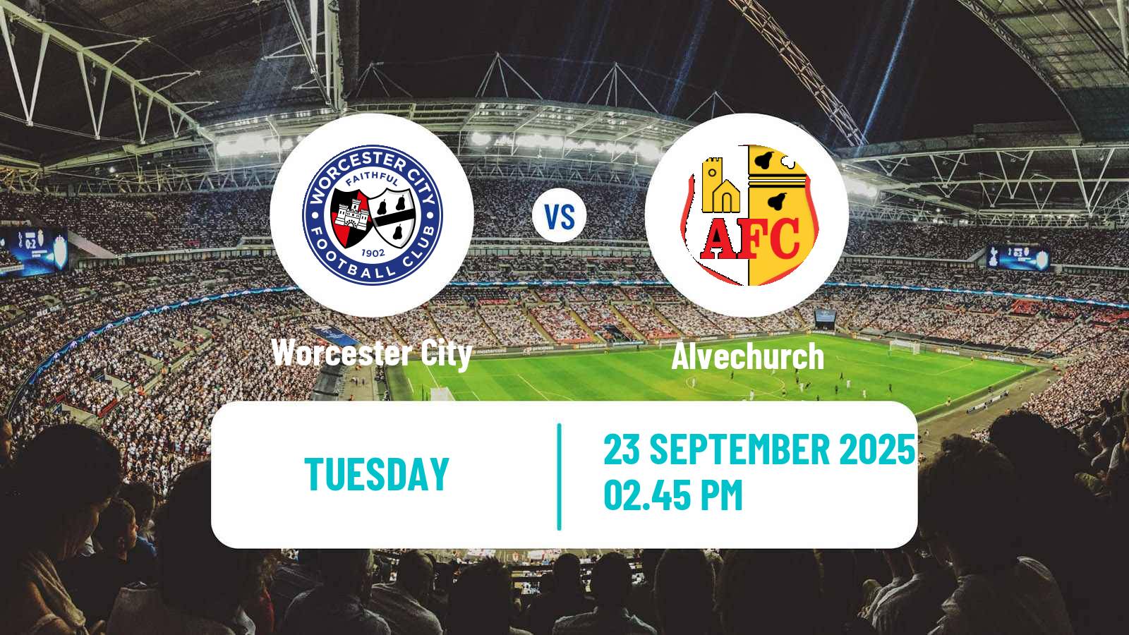 Soccer English Southern League Central Division Worcester City - Alvechurch