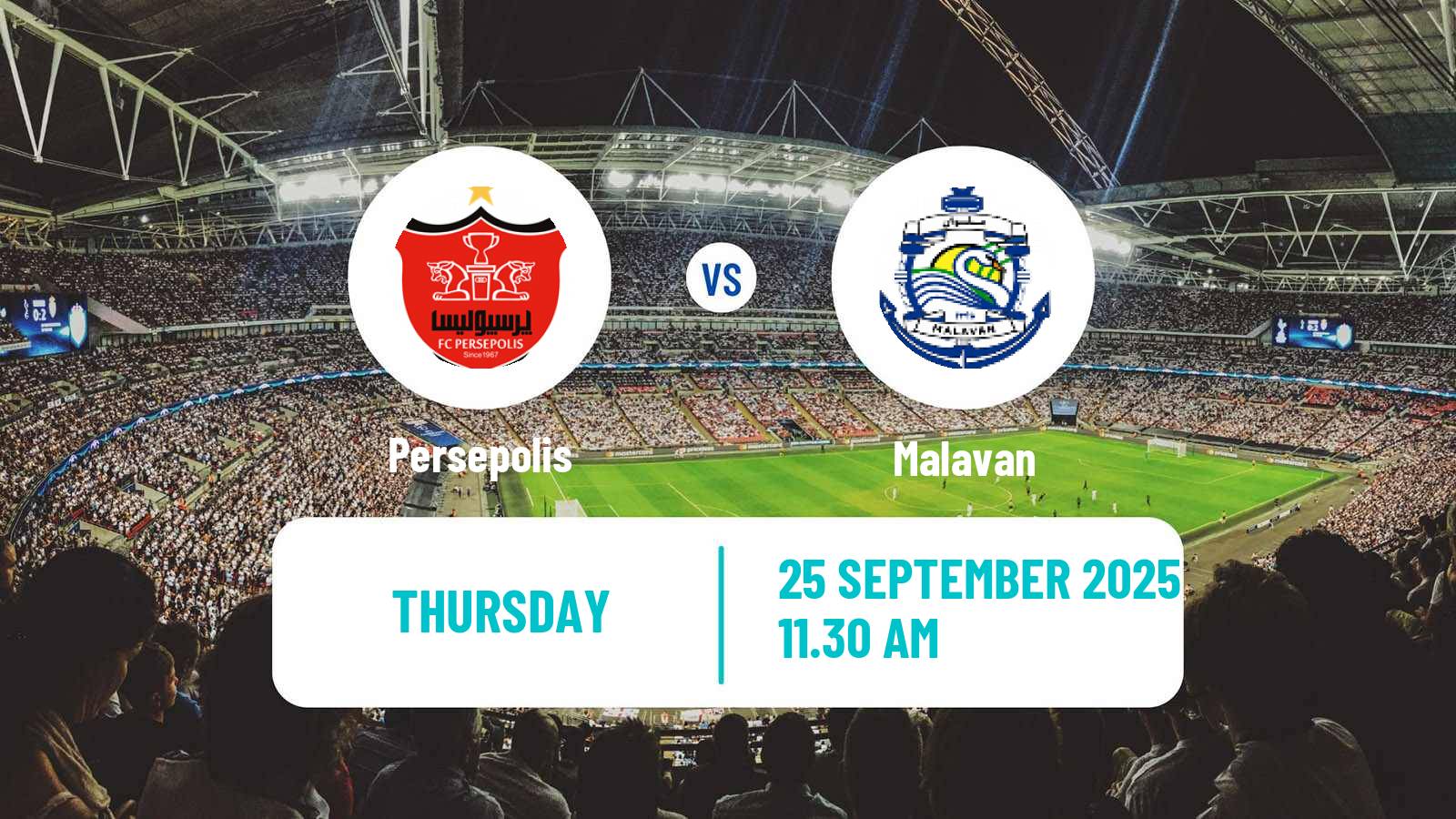 Soccer Iran Pro League Persepolis - Malavan
