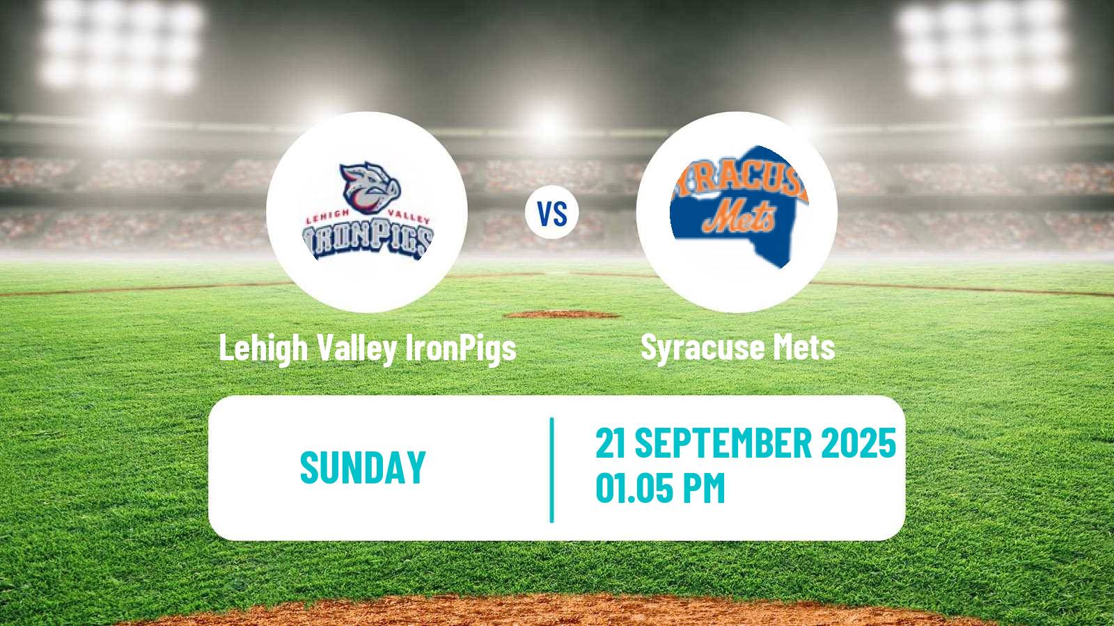 Baseball IL Lehigh Valley IronPigs - Syracuse Mets