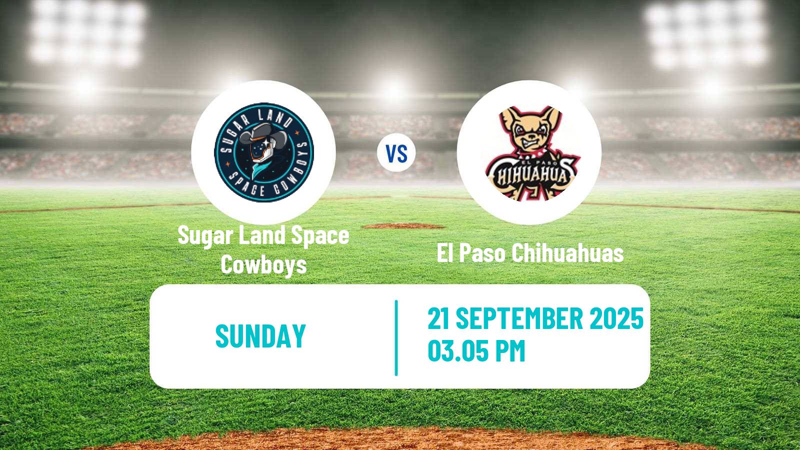 Baseball PCL Sugar Land Space Cowboys - El Paso Chihuahuas
