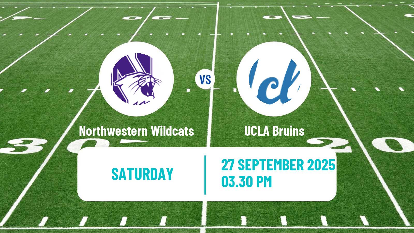 American football NCAA College Football Northwestern Wildcats - UCLA Bruins