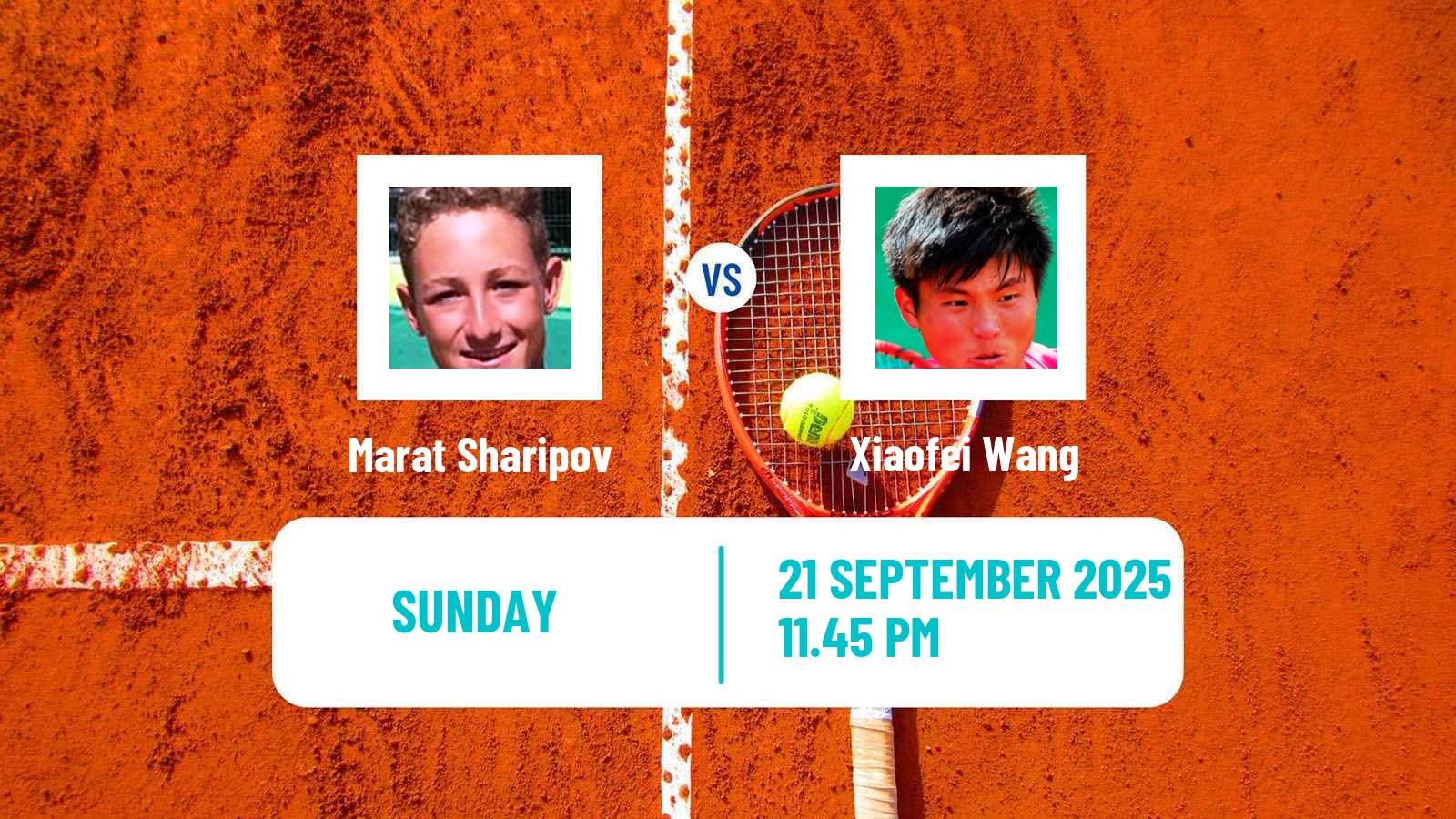 Tennis Jingshan Challenger Men Marat Sharipov - Xiaofei Wang
