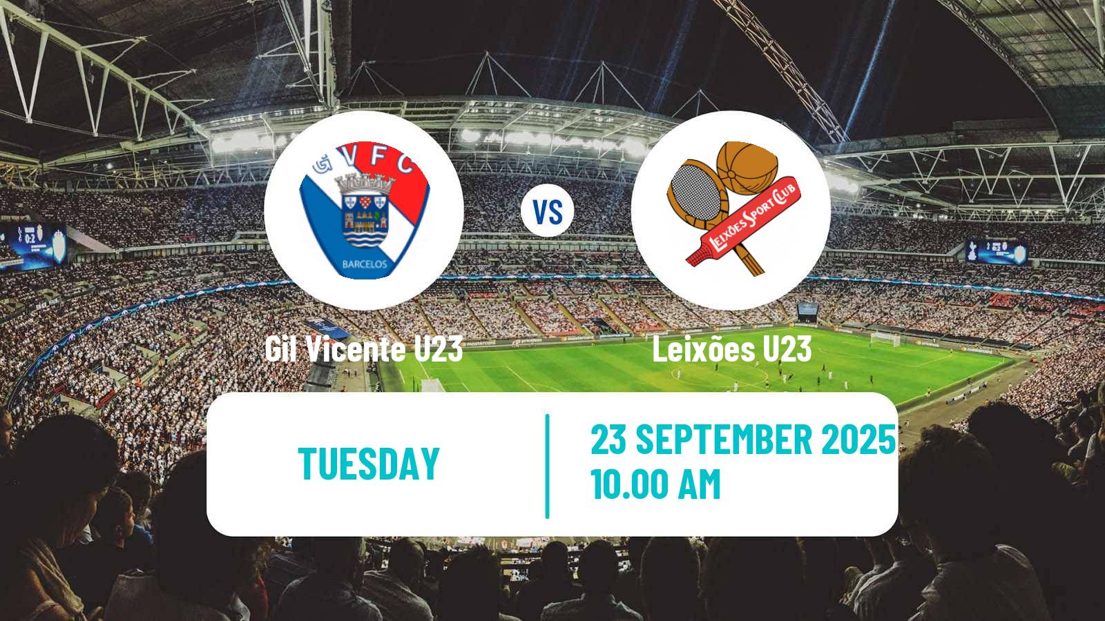 Soccer Portuguese Liga Revelacao U23 Gil Vicente U23 - Leixões U23
