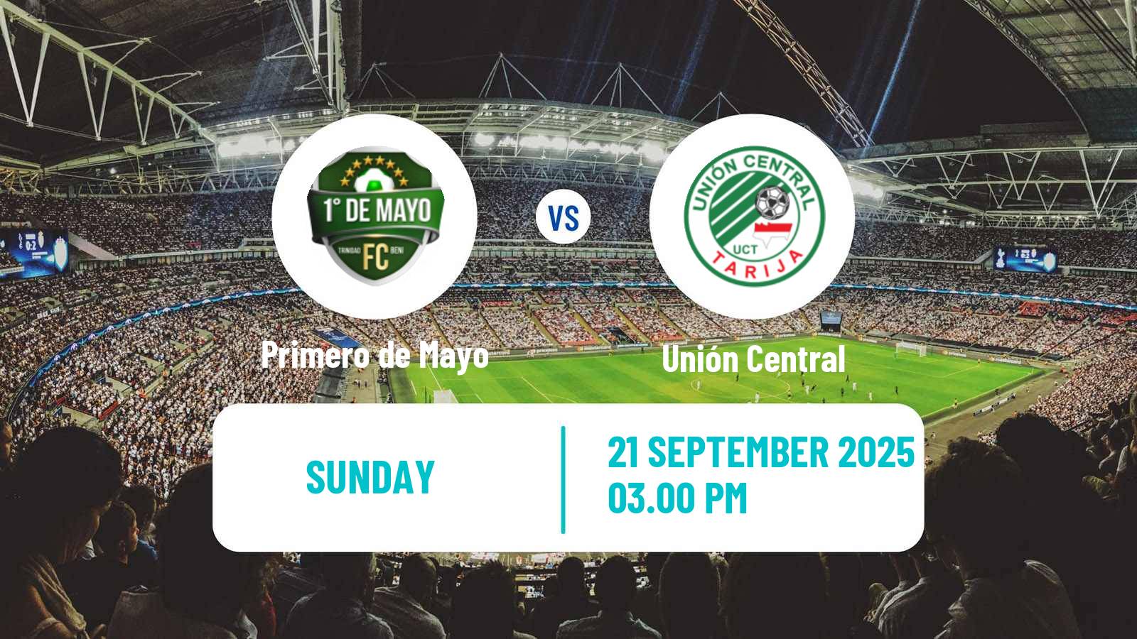 Soccer Bolivian Nacional B Primero de Mayo - Unión Central