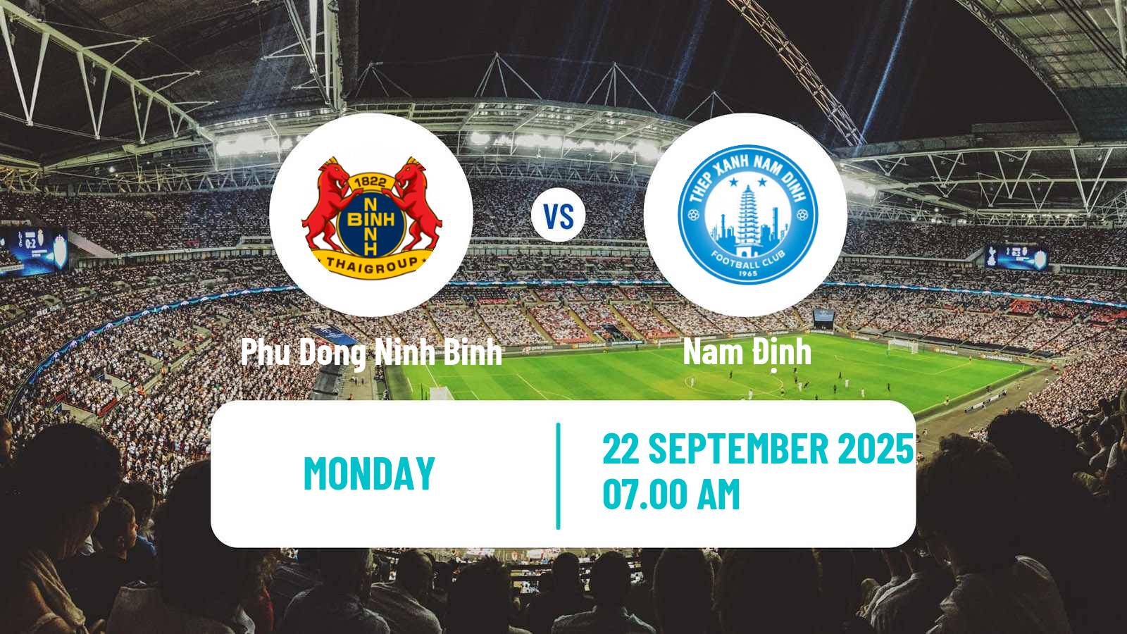 Soccer Vietnamese V League 1 Phu Dong Ninh Binh - Nam Định