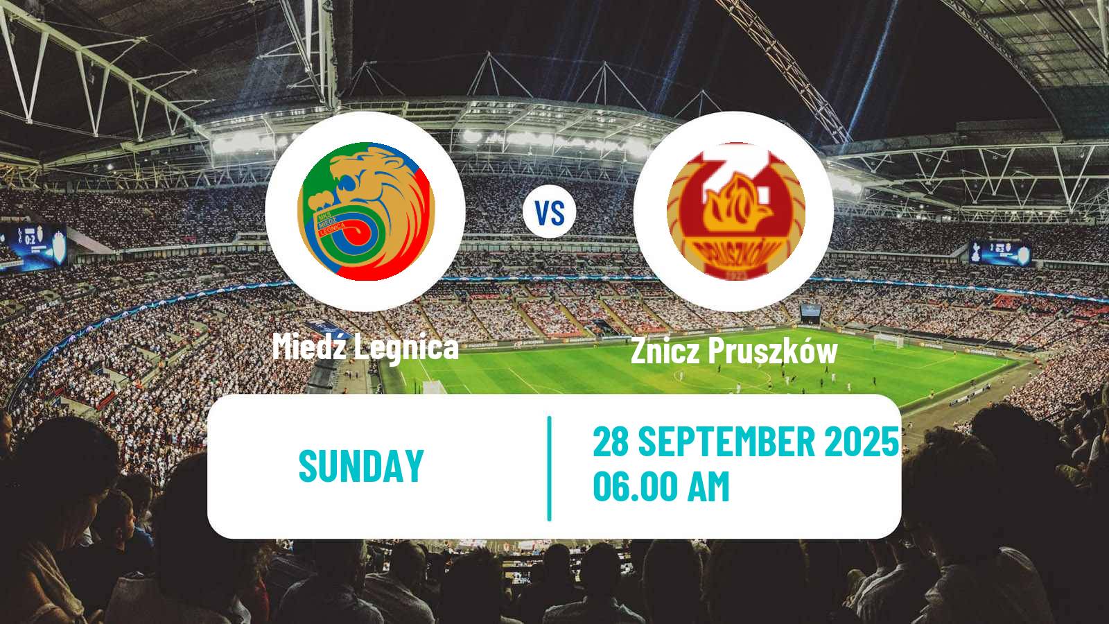 Soccer Polish Division 1 Miedź Legnica - Znicz Pruszków