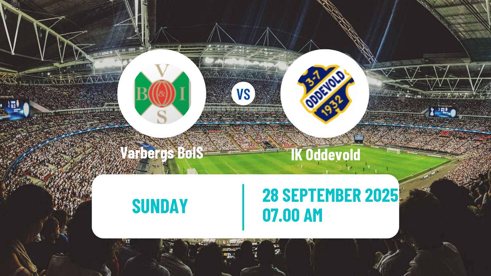 Soccer Swedish Superettan Varbergs BoIS - Oddevold
