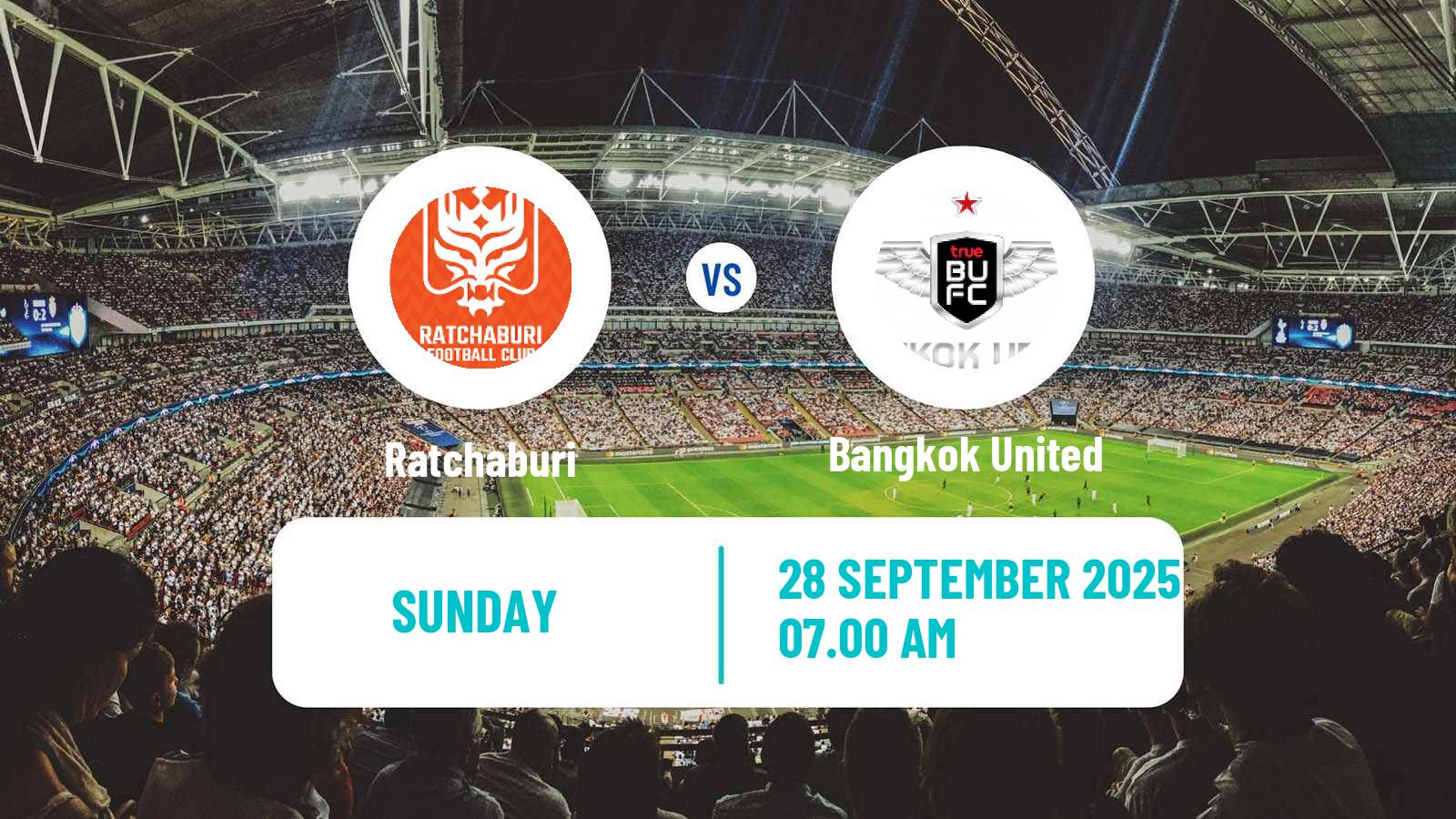 Soccer Thai League 1 Ratchaburi - Bangkok United