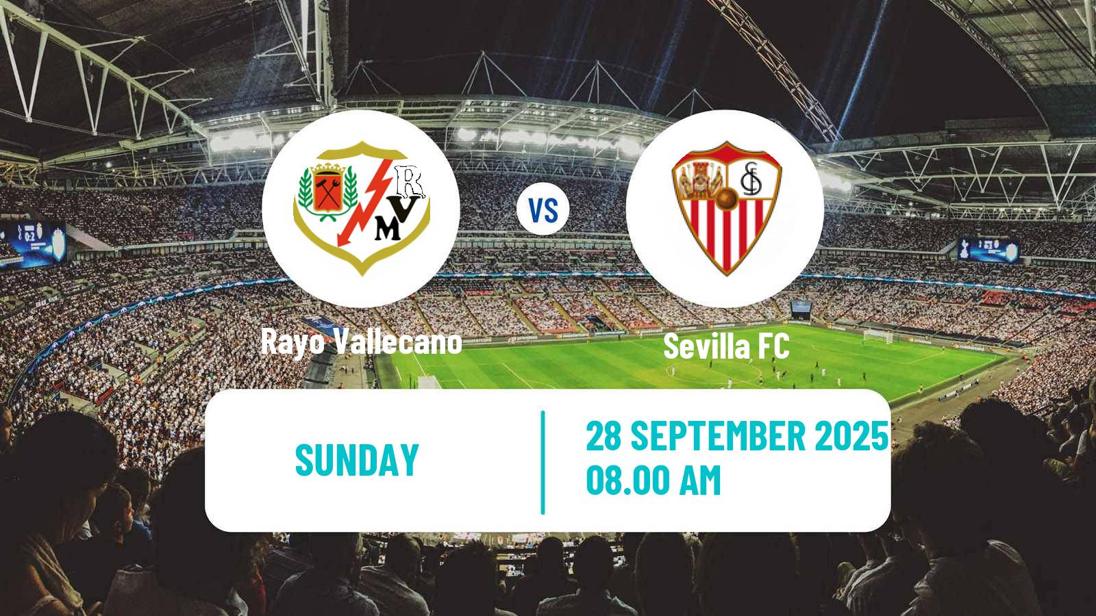 Soccer Spanish LaLiga Rayo Vallecano - Sevilla