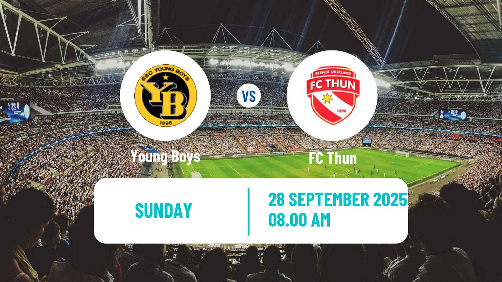 Soccer Swiss Super League Young Boys - Thun