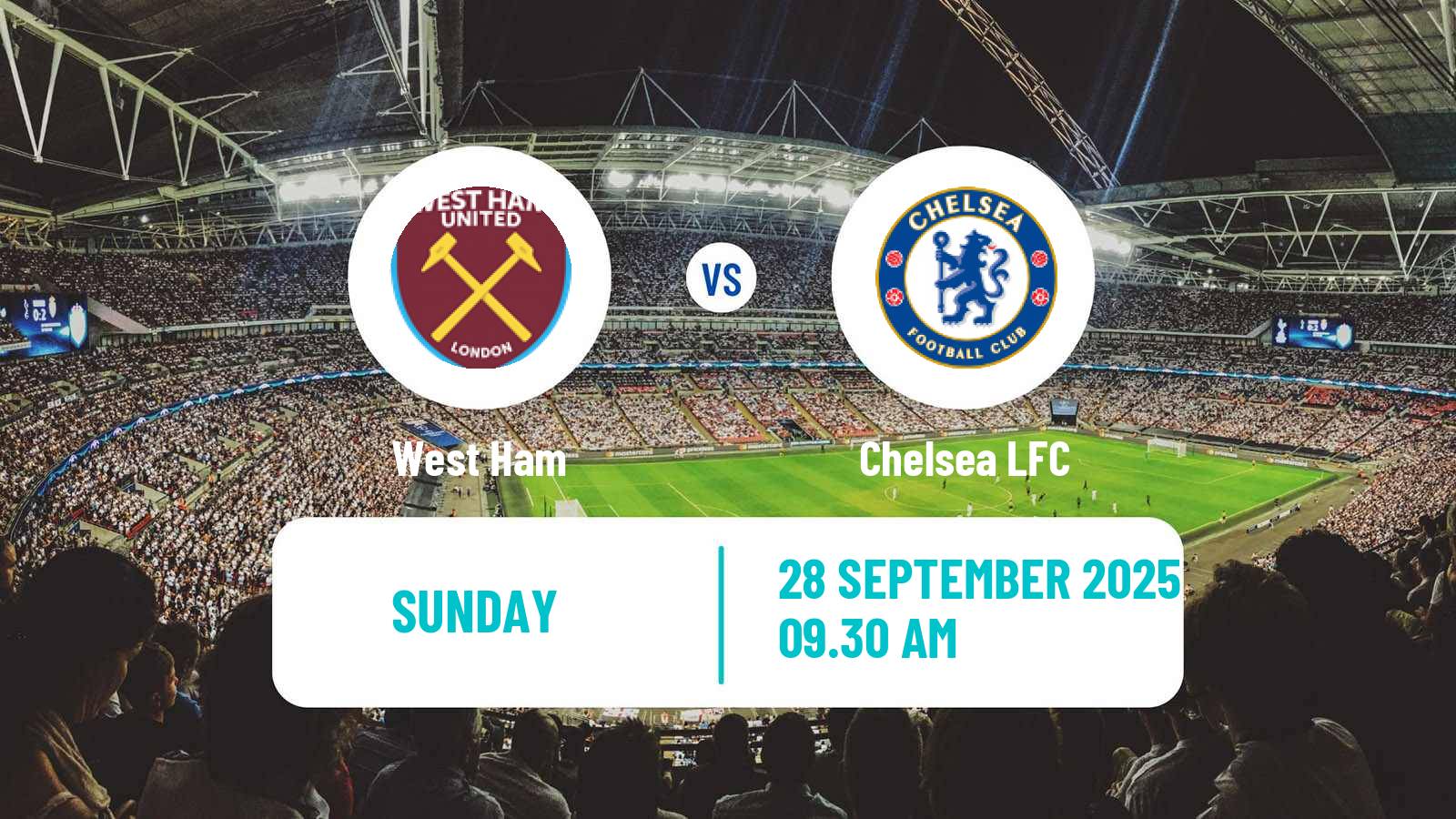 Soccer English WSL West Ham - Chelsea
