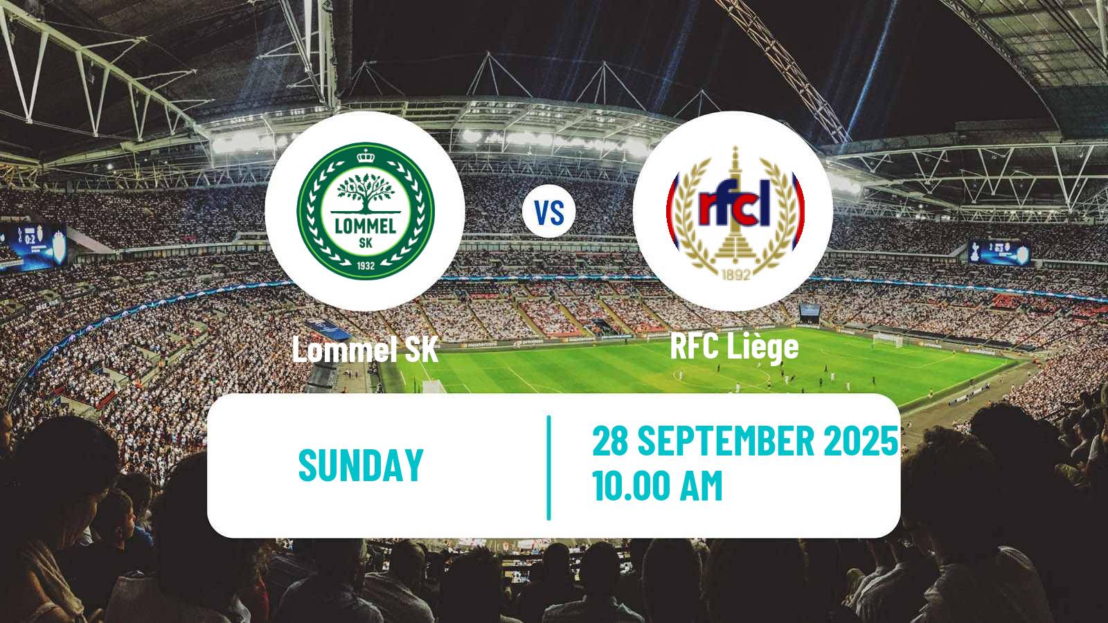 Soccer Belgian Сhallenger Pro League Lommel - RFC Liège