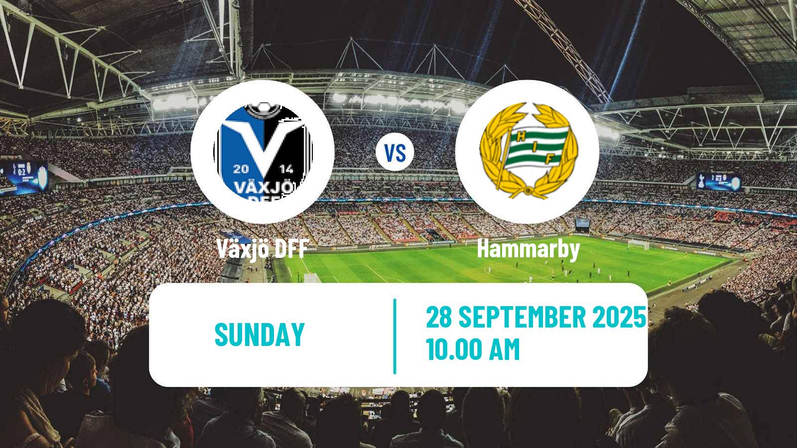 Soccer Swedish Allsvenskan Women Växjö DFF - Hammarby
