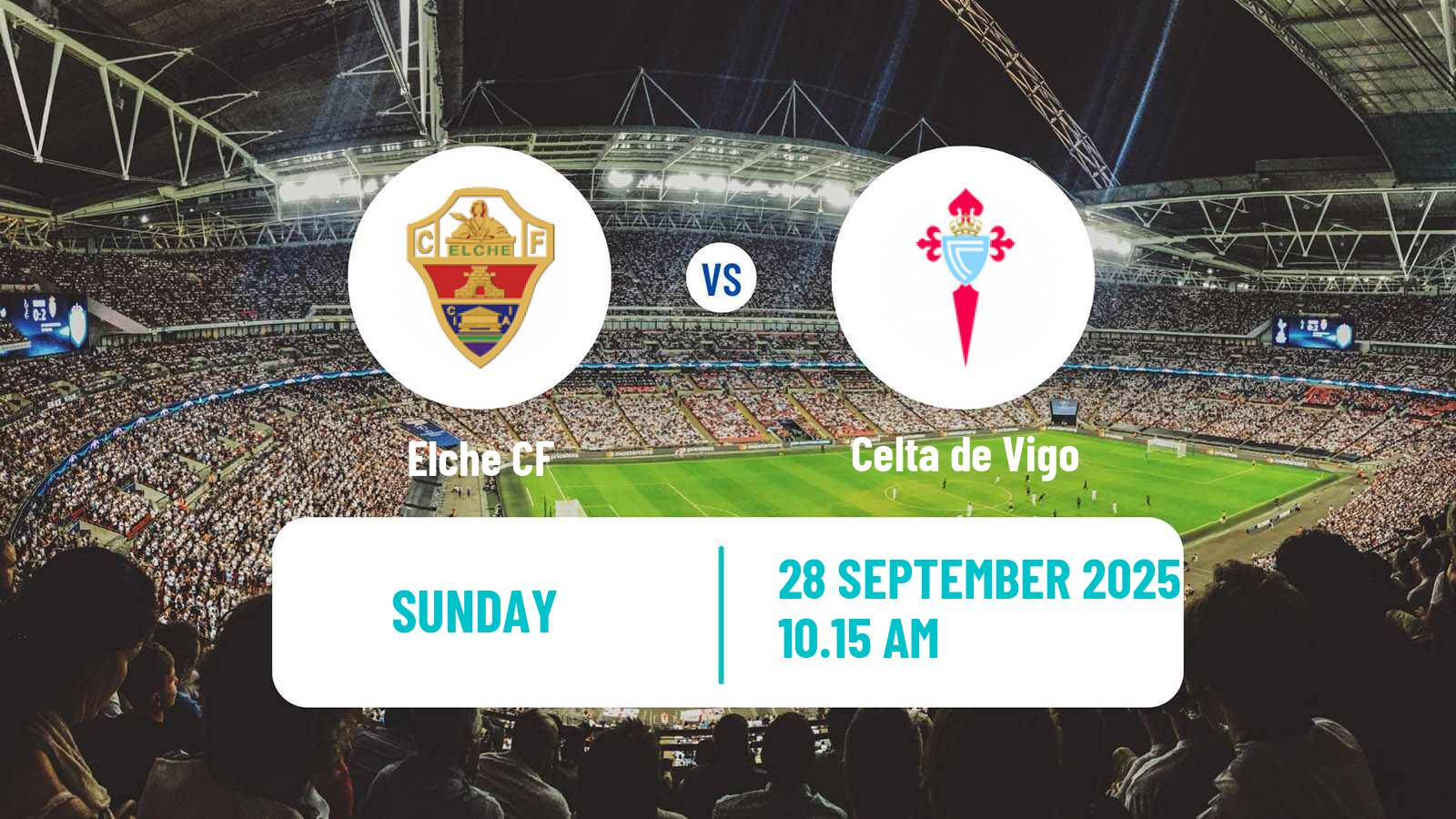 Soccer Spanish LaLiga Elche - Celta de Vigo