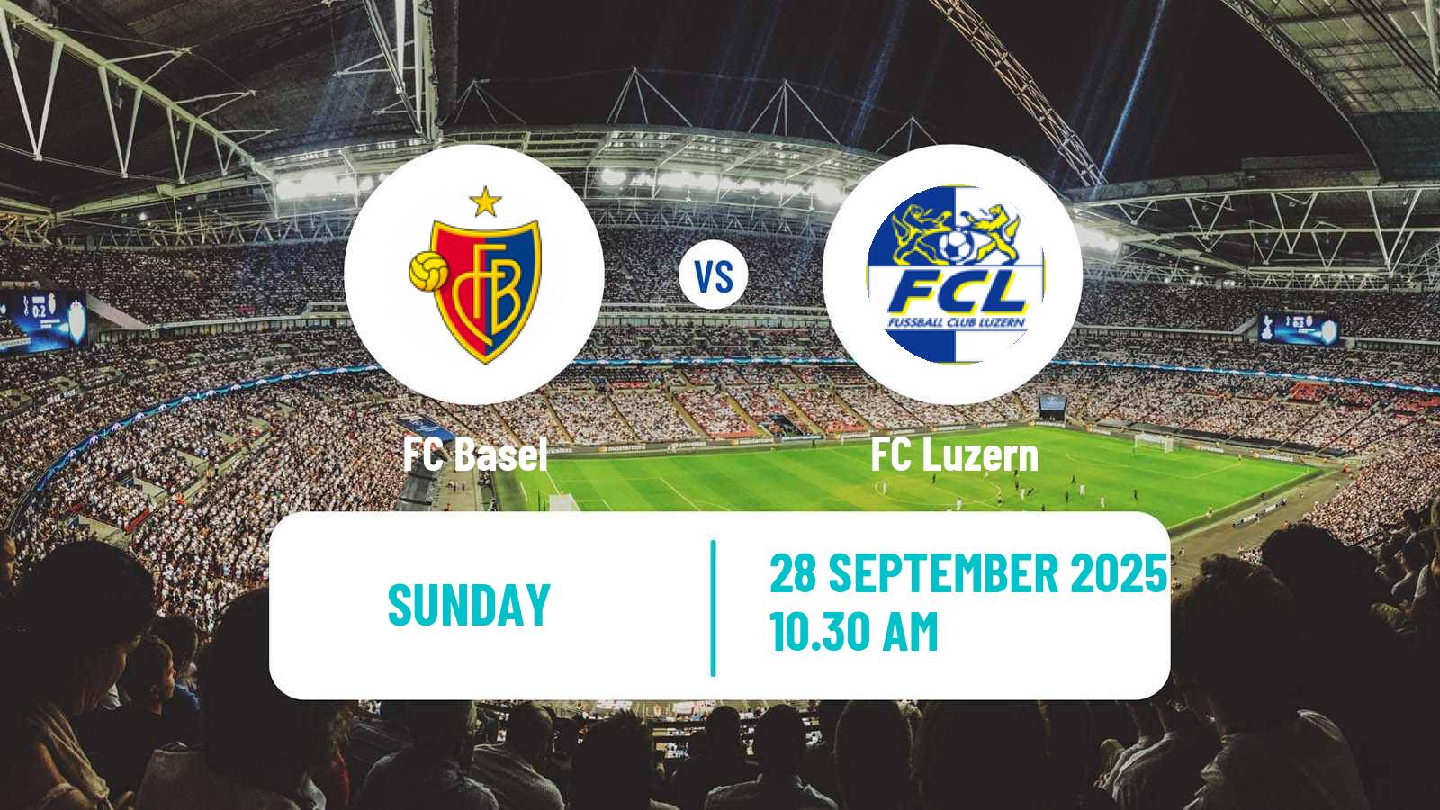 Soccer Swiss Super League Basel - Luzern