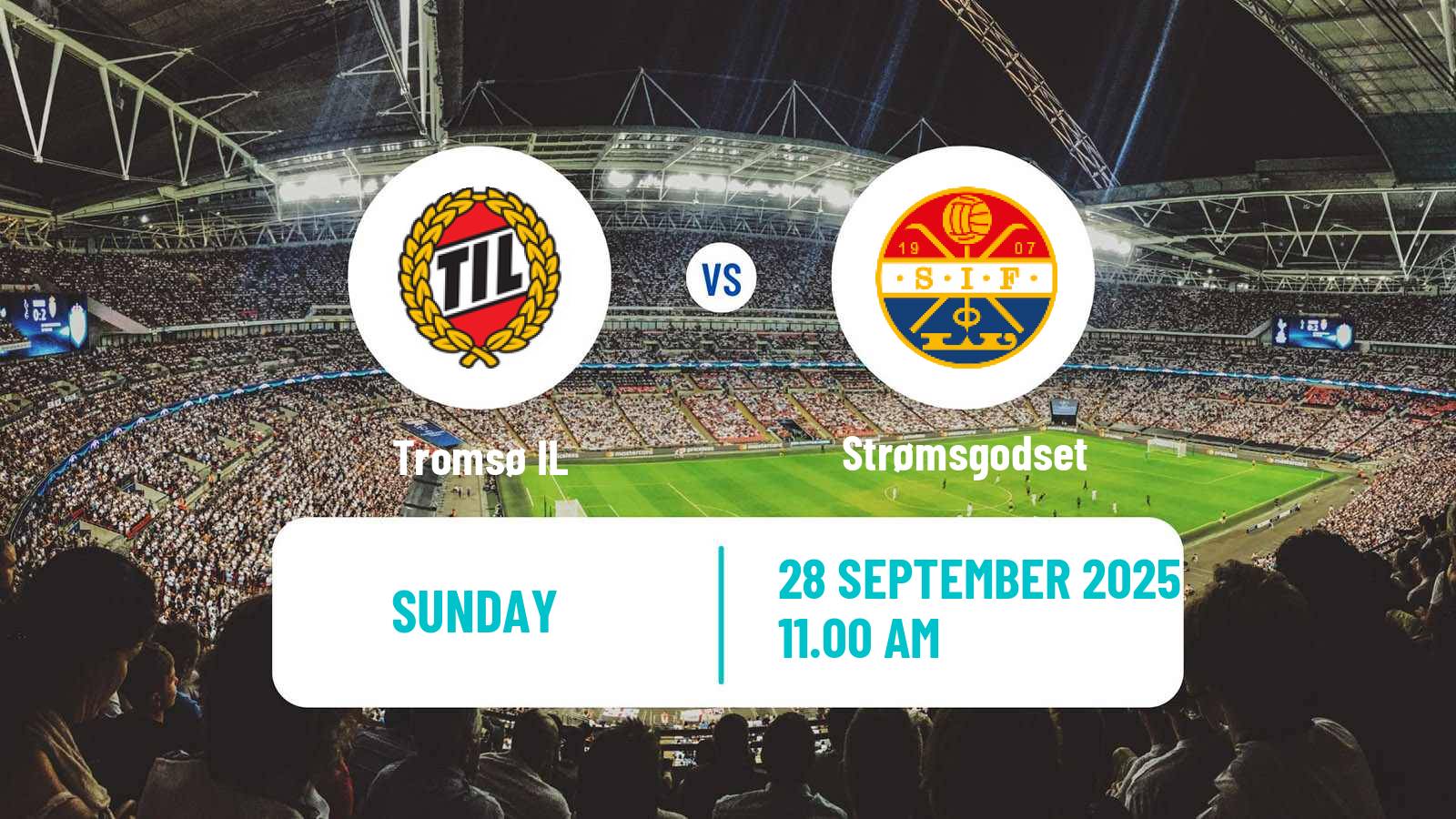 Soccer Norwegian Eliteserien Tromsø - Strømsgodset