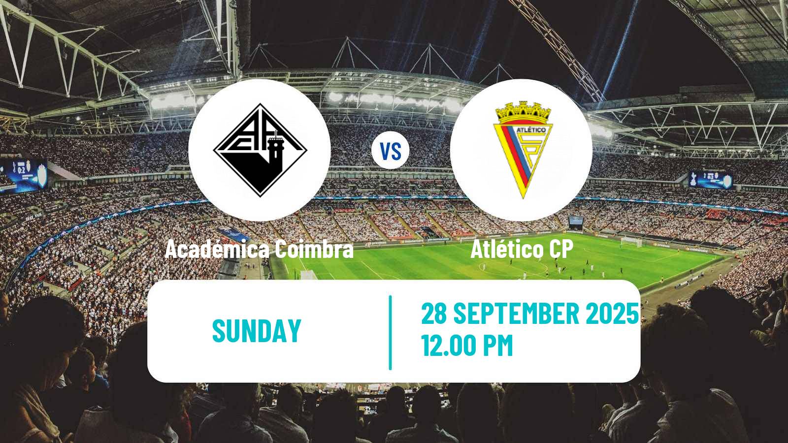 Soccer Portuguese Liga 3 Académica Coimbra - Atlético CP