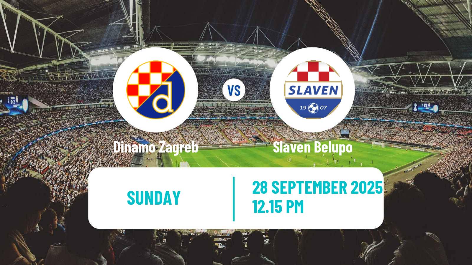 Soccer Croatian HNL Dinamo Zagreb - Slaven Belupo