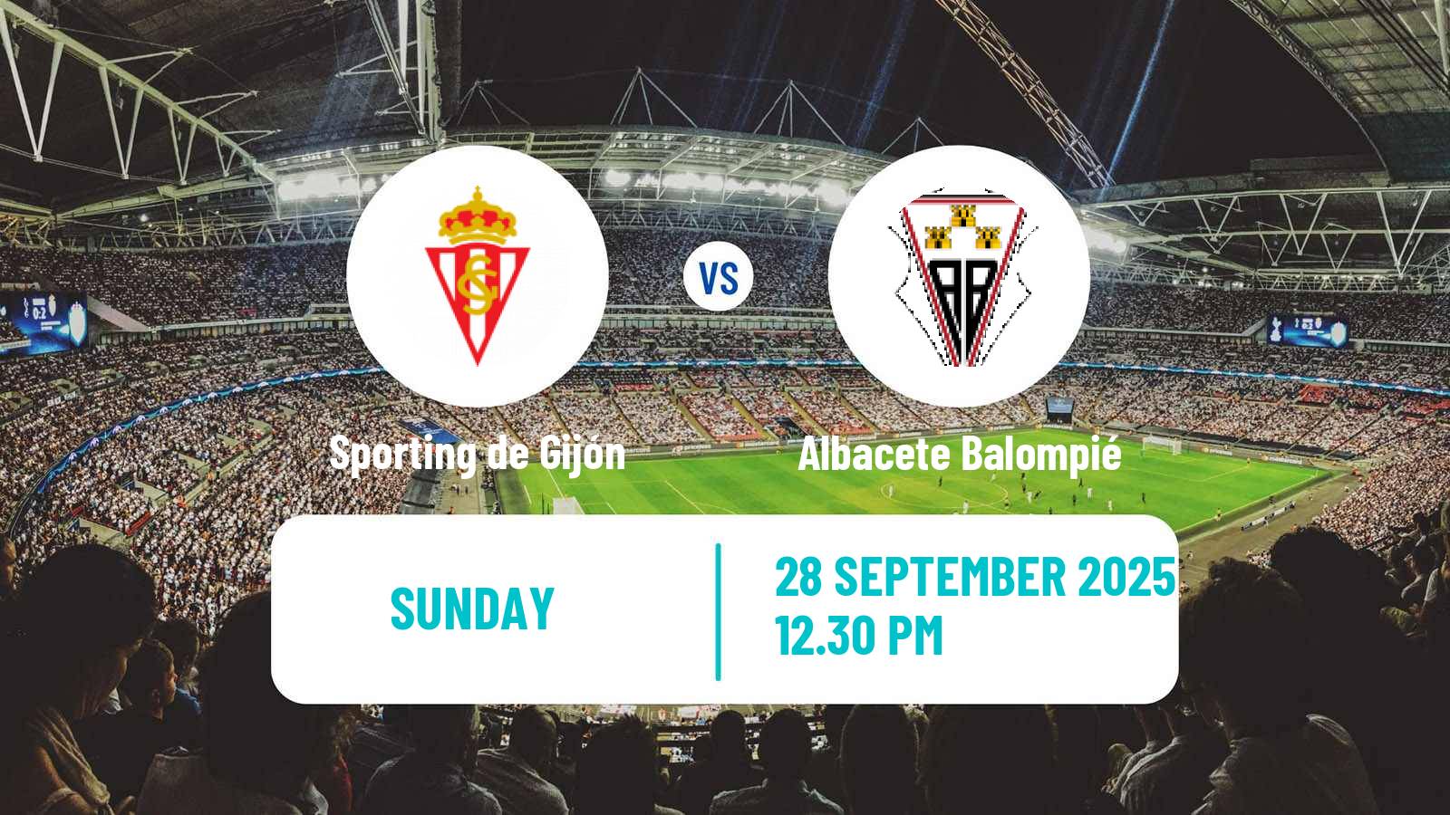 Soccer Spanish LaLiga2 Sporting de Gijón - Albacete Balompié
