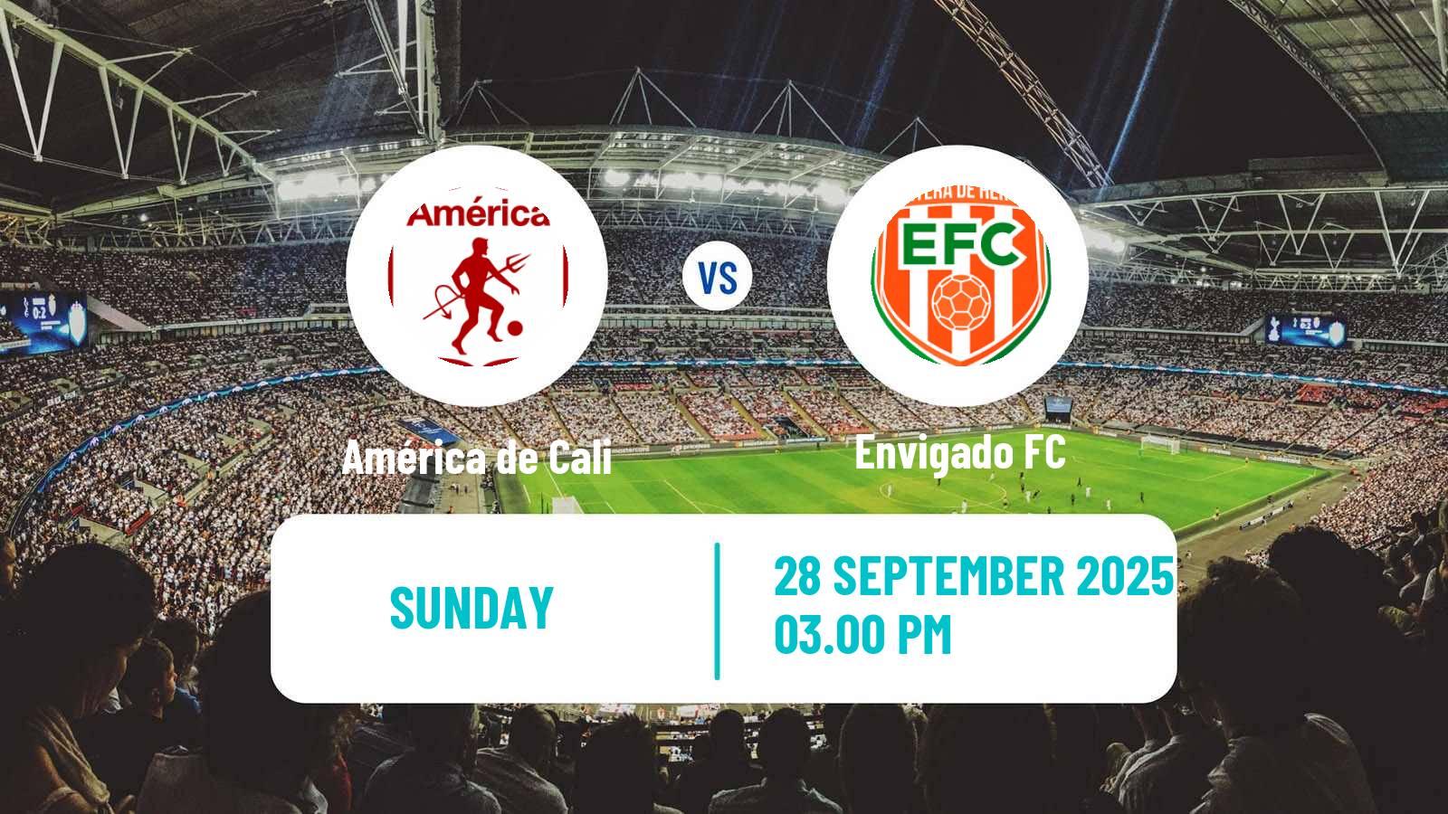 Soccer Colombian Primera A América de Cali - Envigado