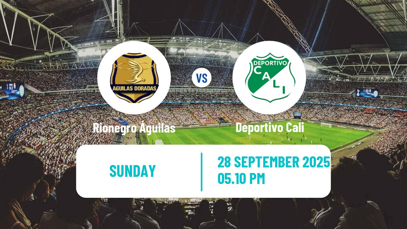 Soccer Colombian Primera A Rionegro Águilas - Deportivo Cali