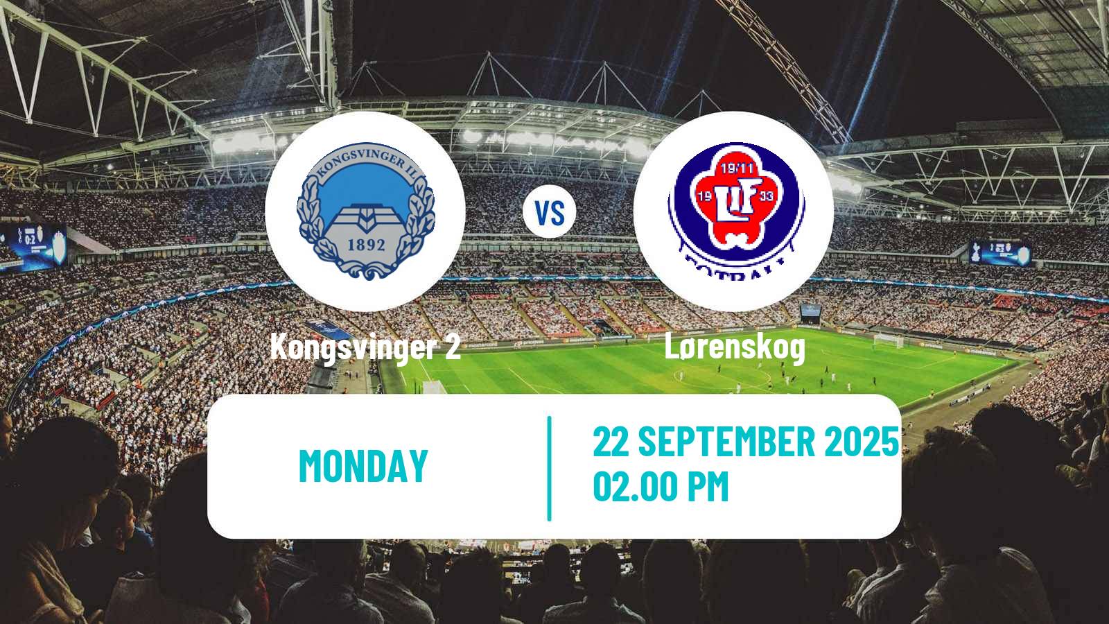 Soccer Norwegian Division 3 - Group 3 Kongsvinger 2 - Lørenskog
