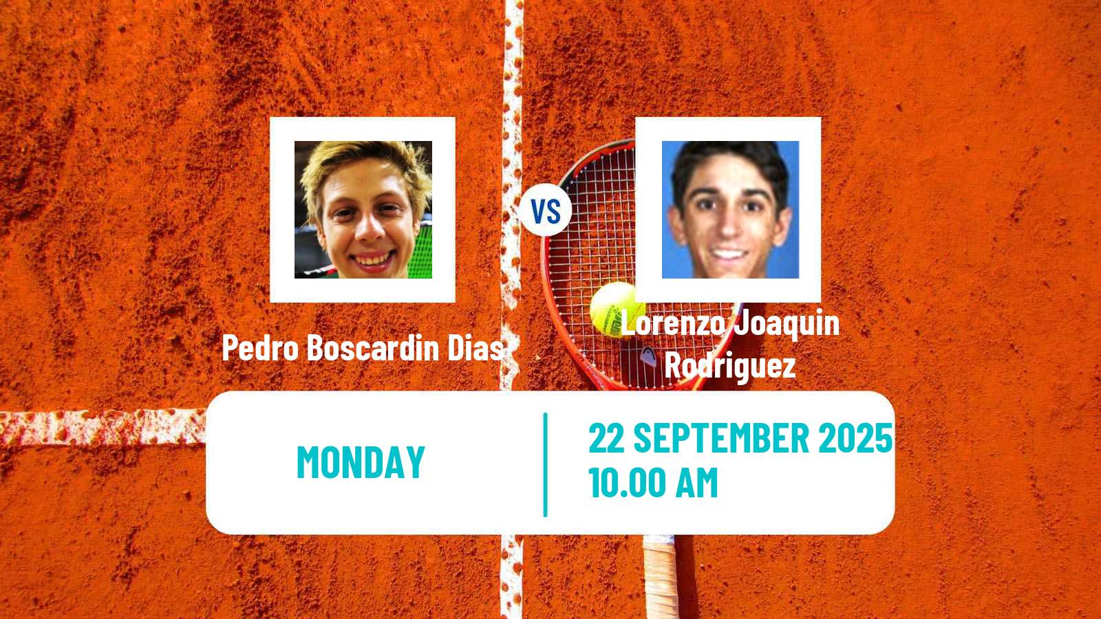 Tennis Buenos Aires 3 Challenger Men Pedro Boscardin Dias - Lorenzo Joaquin Rodriguez