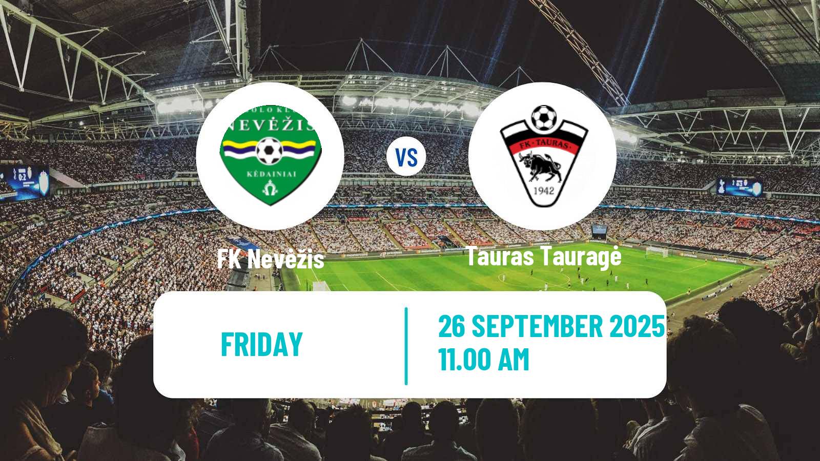Soccer Lithuanian Division 2 Nevėžis - Tauras Tauragė