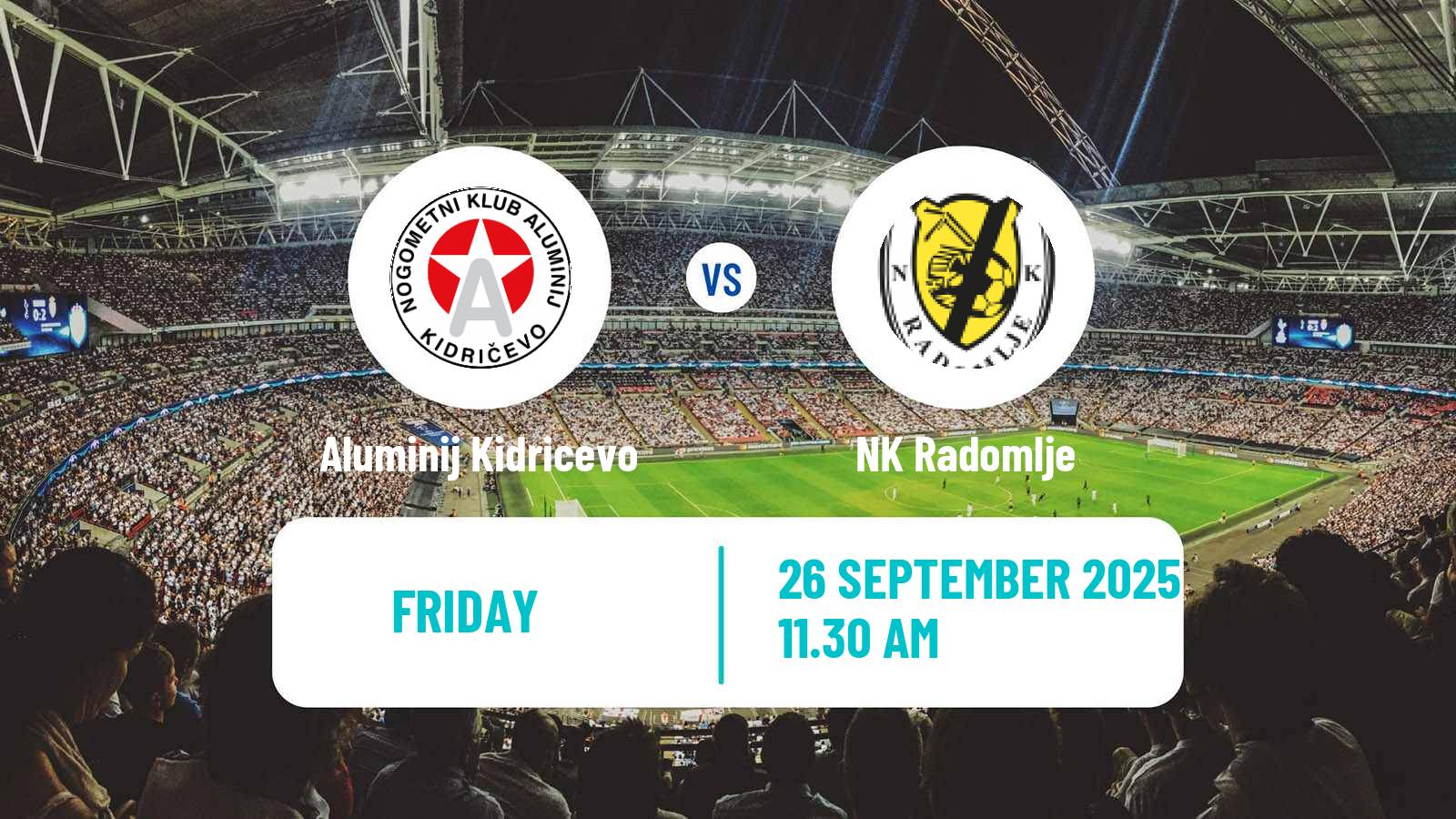 Soccer Slovenian PrvaLiga Aluminij Kidricevo - Radomlje