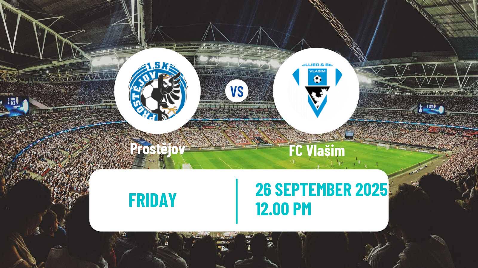 Soccer Czech Division 2 Prostějov - Vlašim