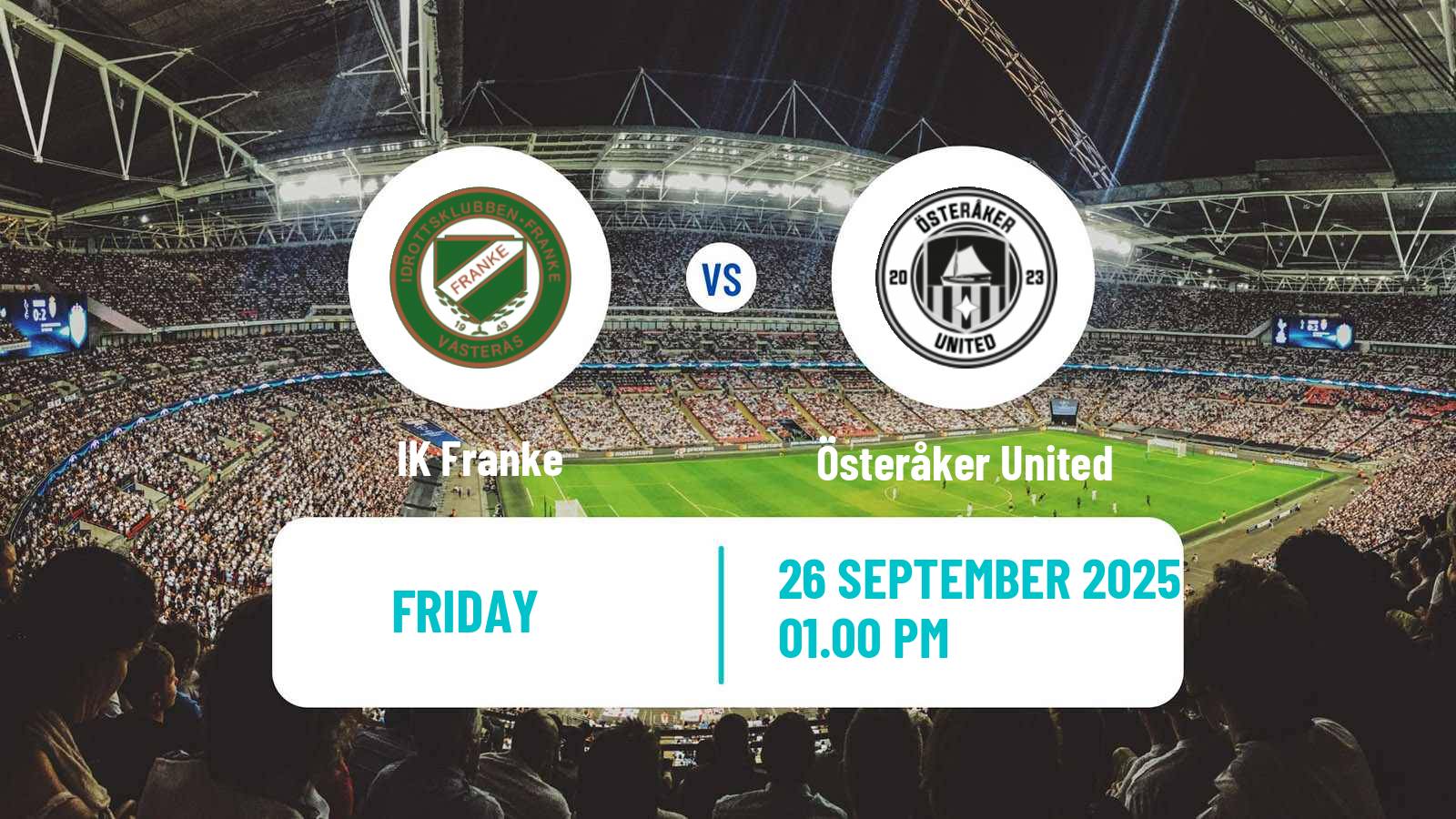 Soccer Swedish Division 2 - Norra Svealand IK Franke - Österåker United