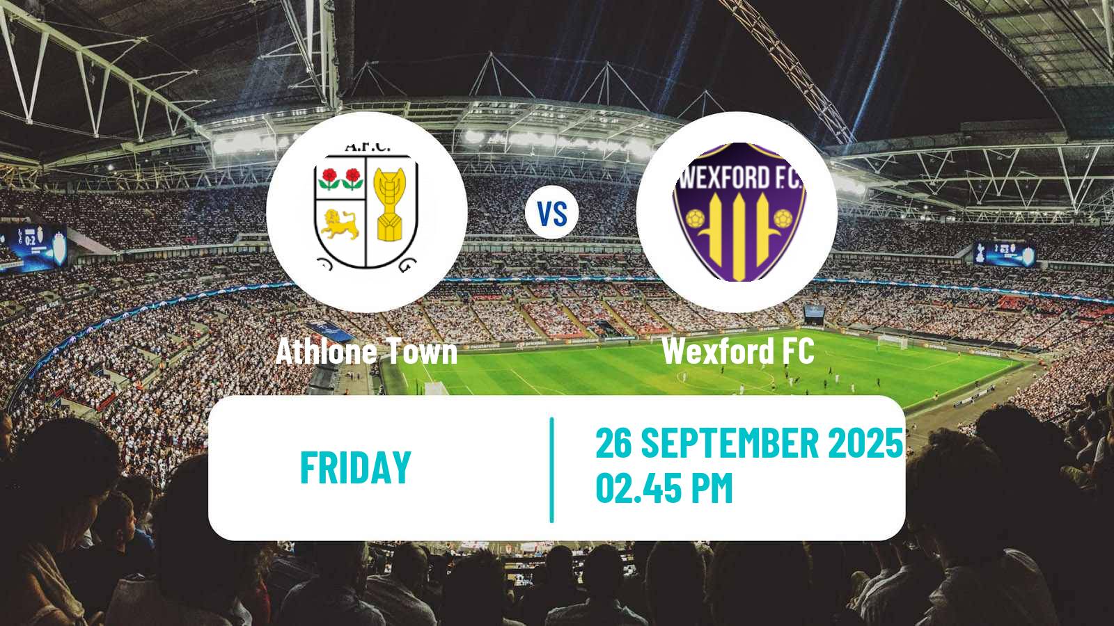Soccer Irish Division 1 Athlone Town - Wexford