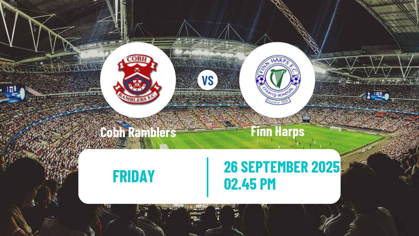 Soccer Irish Division 1 Cobh Ramblers - Finn Harps