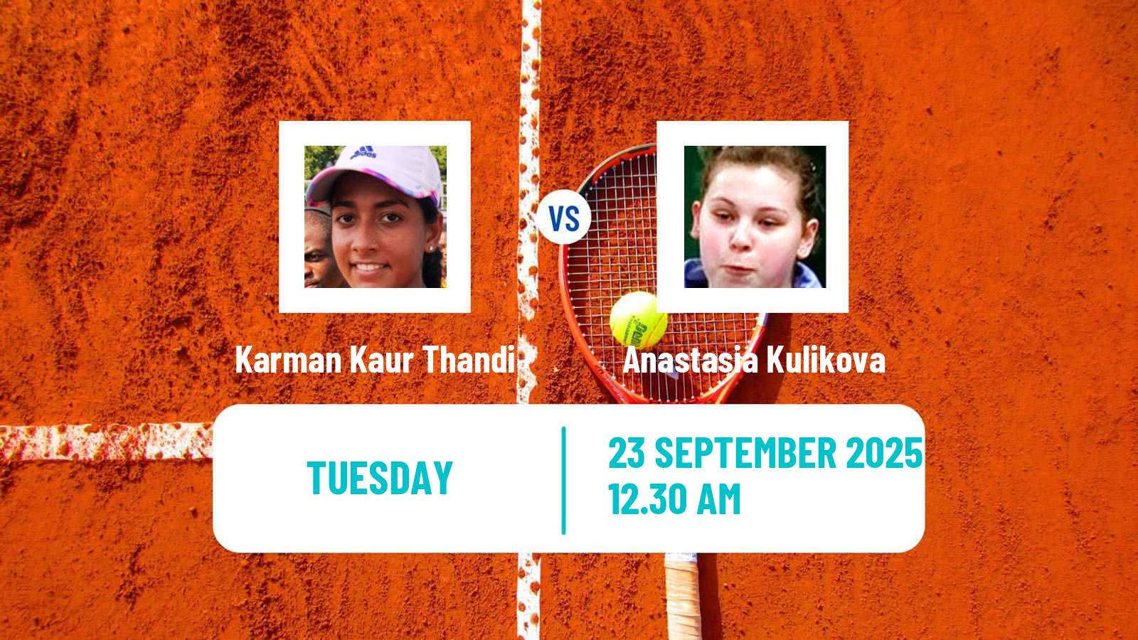 Tennis Jingshan Challenger Women Karman Kaur Thandi - Anastasia Kulikova