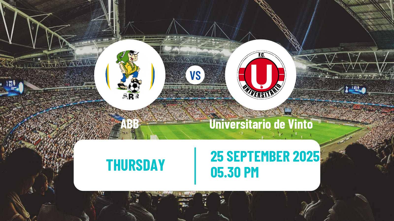 Soccer Bolivian Division Profesional ABB - Universitario de Vinto