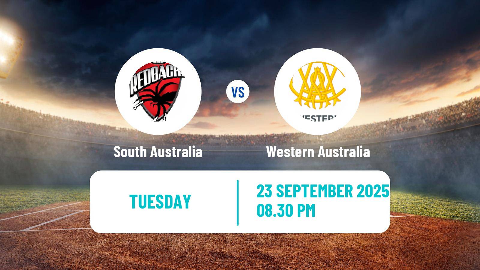 Cricket Australian One-Day Cup South Australia - Western Australia