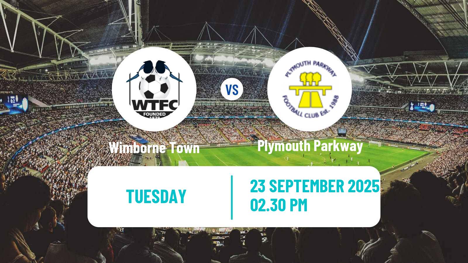 Soccer English Southern League South Division Wimborne Town - Plymouth Parkway